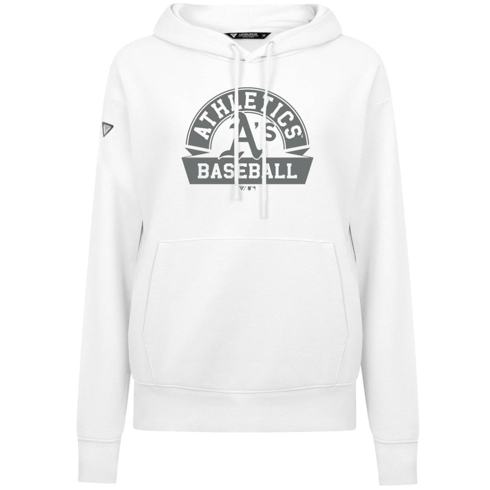 Athletics Levelwear Women's Adorn Banner Arch Hoodie - White