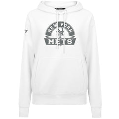 New York Mets Levelwear Women's Adorn Banner Arch Hoodie - White