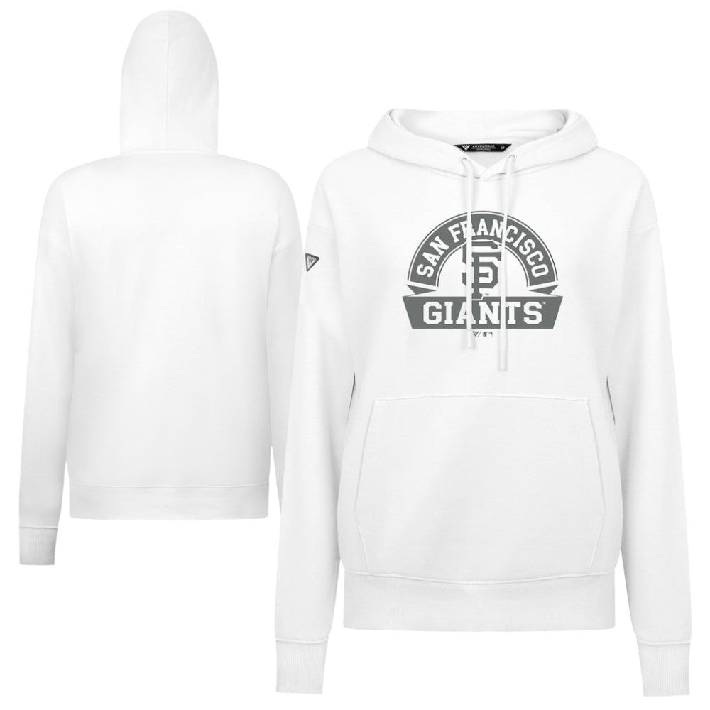 San Francisco Giants Levelwear Women's Adorn Banner Arch Hoodie - White