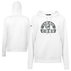 Chicago Cubs Levelwear Women's Adorn Banner Arch Hoodie - White