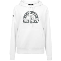 Cleveland Guardians Levelwear Women's Adorn Banner Arch Hoodie - White