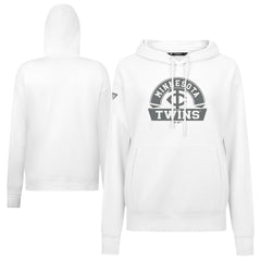Minnesota Twins Levelwear Women's Adorn Banner Arch Hoodie - White