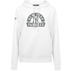 New York Yankees Levelwear Women's Adorn Banner Arch Hoodie - White
