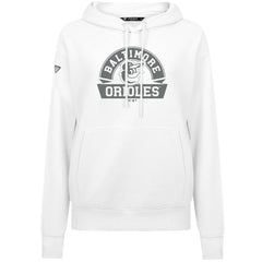 Baltimore Orioles Levelwear Women's Adorn Banner Arch Hoodie - White
