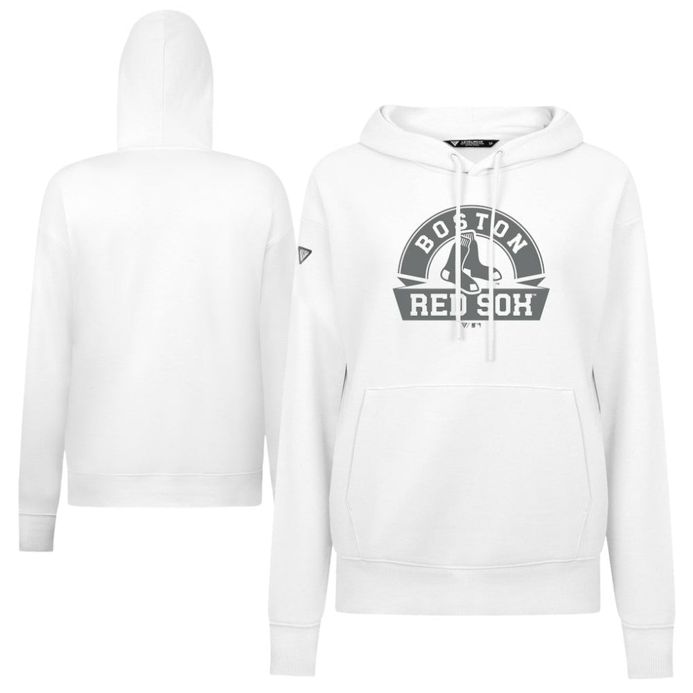 Boston Red Sox Levelwear Women's Adorn Banner Arch Hoodie - White