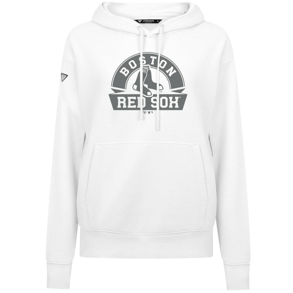 Boston Red Sox Levelwear Women's Adorn Banner Arch Hoodie - White