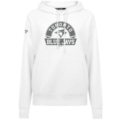 Toronto Blue Jays Levelwear Women's Adorn Banner Arch Hoodie - White