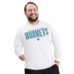 Charlotte Hornets G-III Sports by Carl Banks Adaptive Printed Mesh Effect Long Sleeve T-Shirt - White online