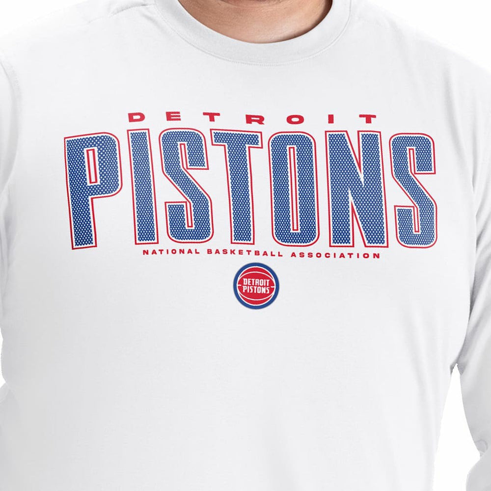Detroit Pistons G-III Sports by Carl Banks Adaptive Printed Mesh Effect Long Sleeve T-Shirt sale - White discount