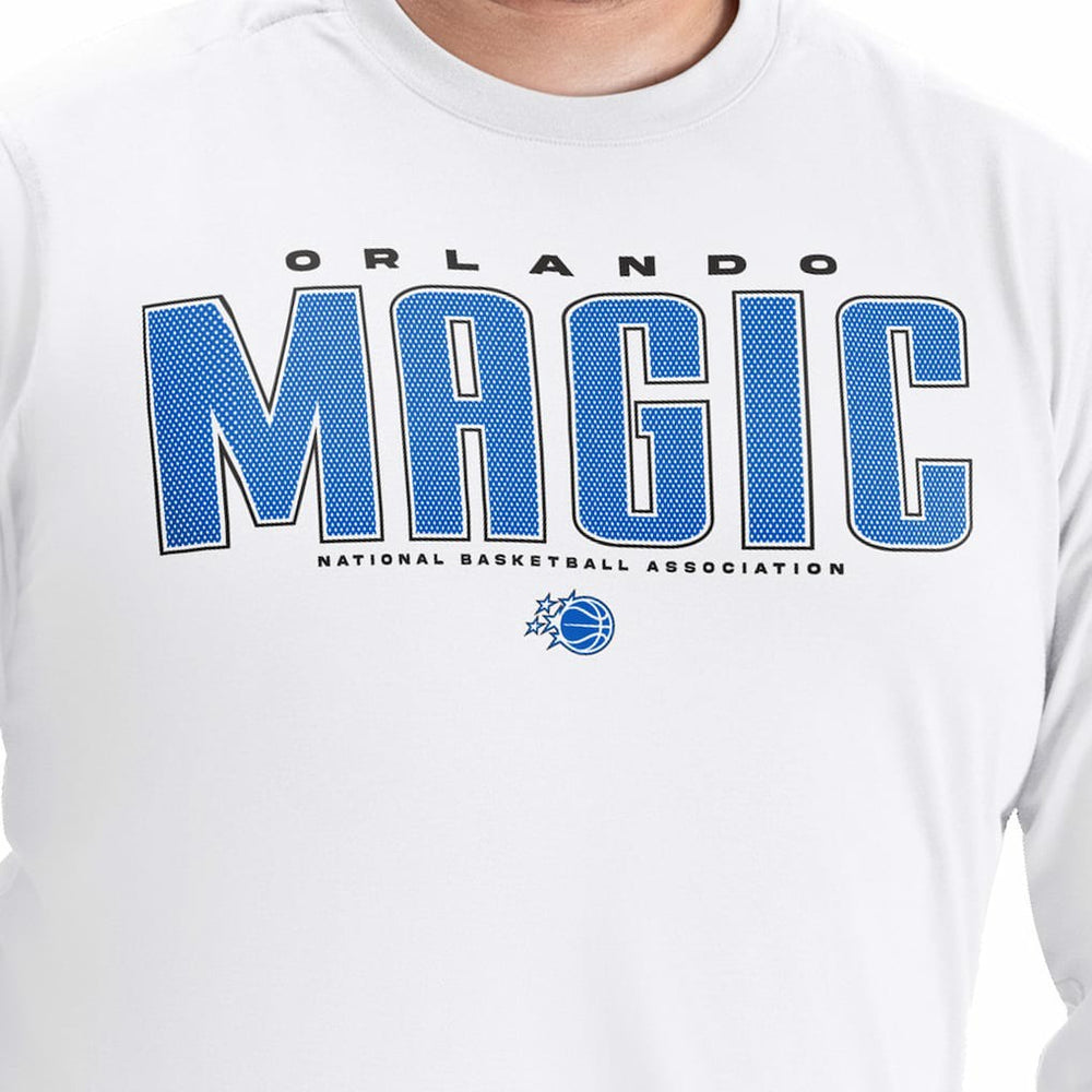 Orlando Magic G-III Sports by Carl Banks Adaptive Printed Mesh Effect Long Sleeve T-Shirt - White outlet