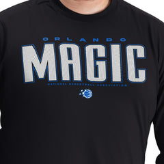 Orlando Magic G-III Sports by Carl Banks Adaptive Printed Mesh Effect Long Sleeve T-Shirt - Black for sale
