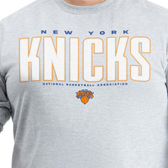 New York Knicks G-III Sports by Carl Banks Adaptive Printed Mesh Effect Long Sleeve T-Shirt - Gray discount