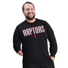 Toronto Raptors G-III Sports by Carl Banks Adaptive Printed Mesh Effect Long Sleeve T-Shirt - Black online