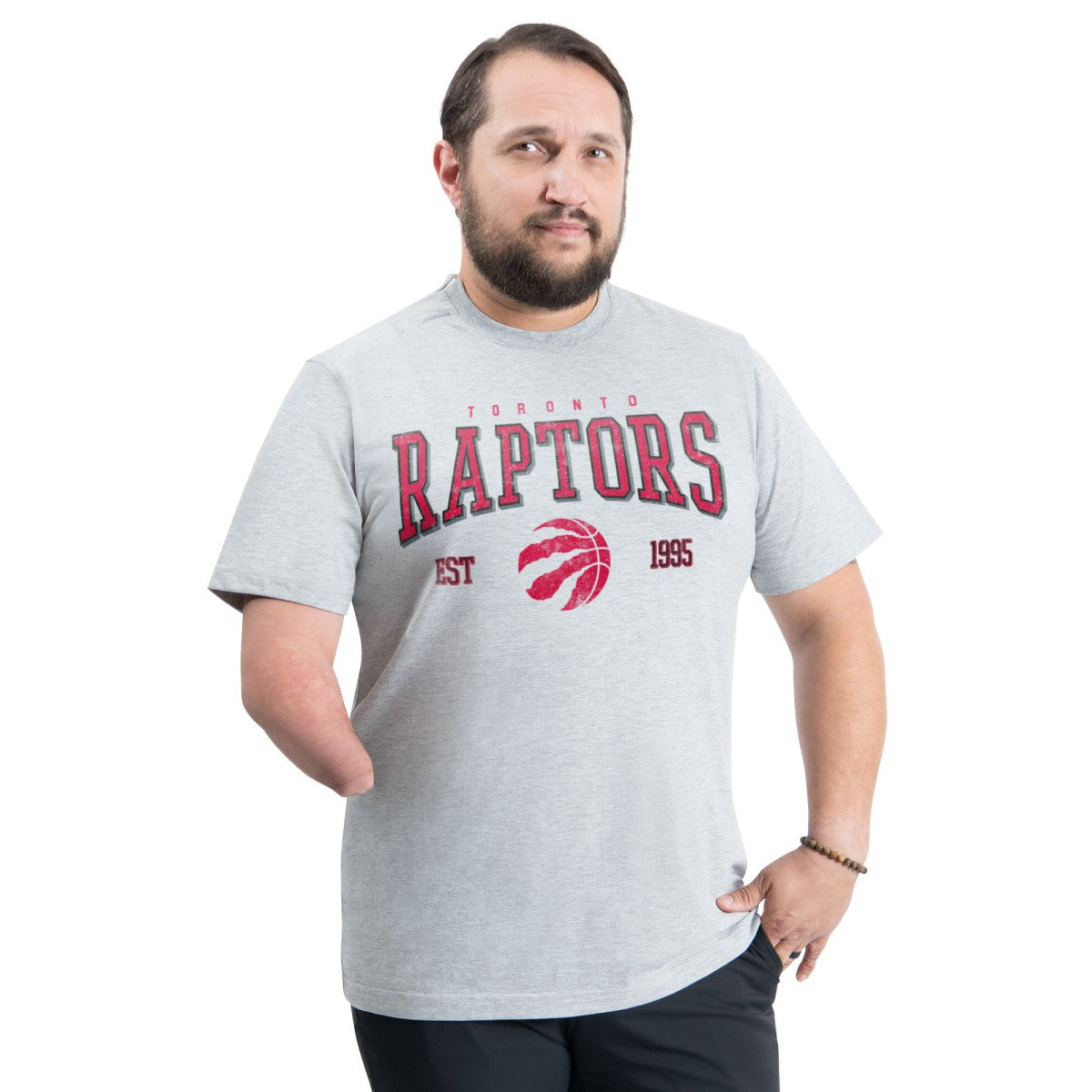 Toronto Raptors G-III Sports by Carl Banks Adaptive Classic Team Spirit Short Sleeve T-Shirt - Gray cheap