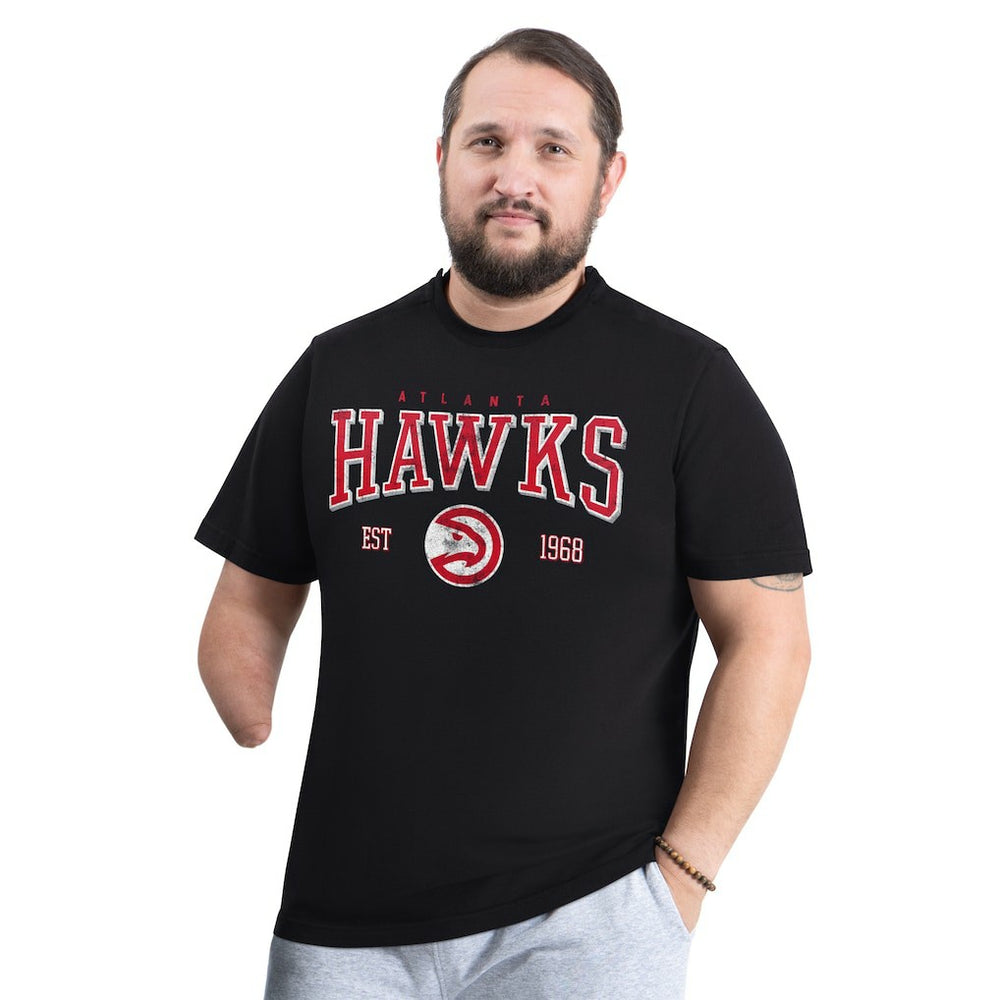 Atlanta Hawks G-III Sports by Carl Banks Adaptive Classic Team Spirit Short Sleeve T-Shirt - Black cheap