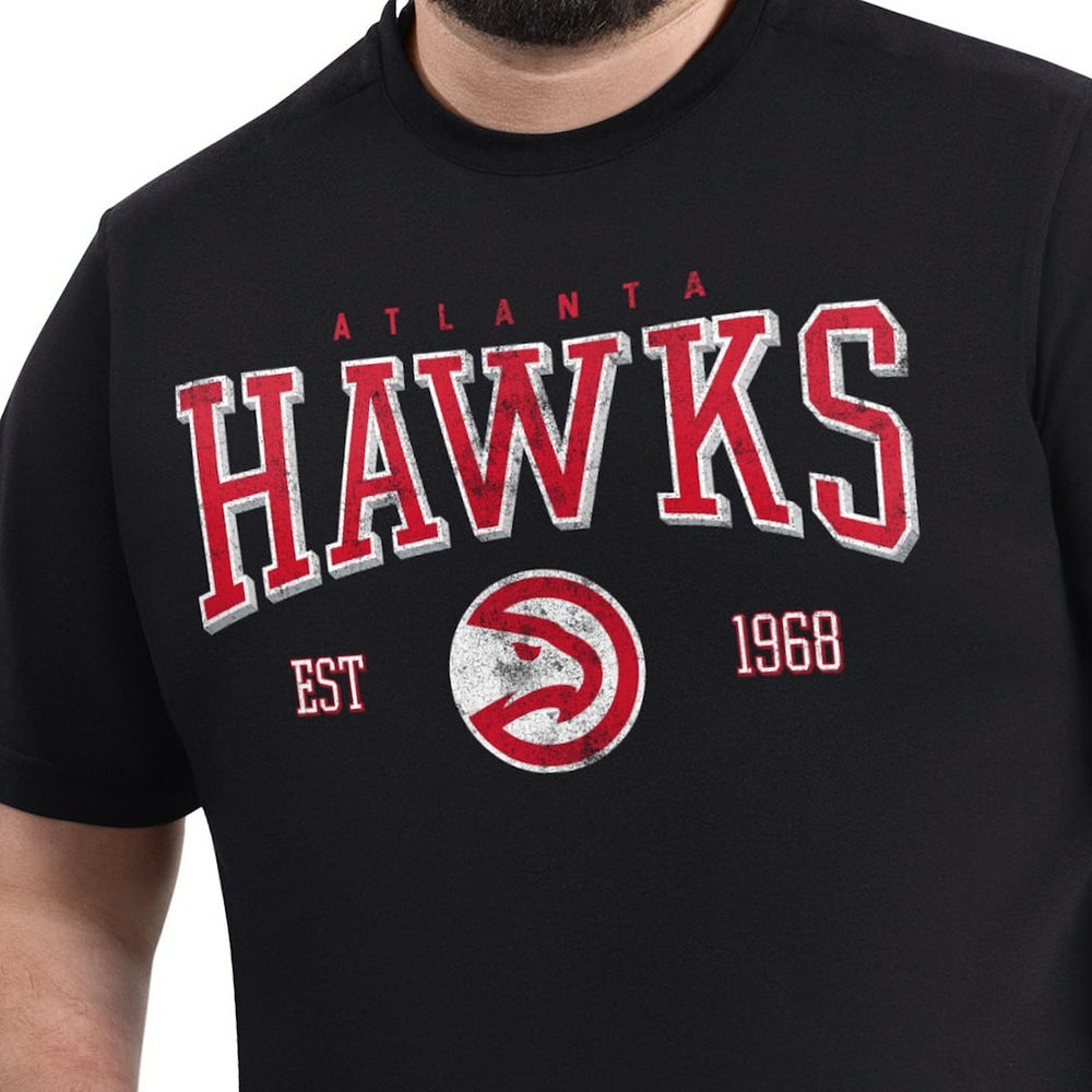 Atlanta Hawks G-III Sports by Carl Banks Adaptive Classic Team Spirit Short Sleeve T-Shirt - Black cheap
