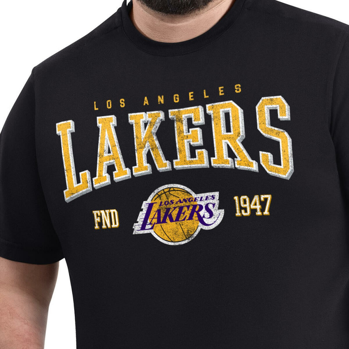 Los Angeles Lakers G-III Sports by Carl Banks Adaptive Classic Team Spirit Short Sleeve T-Shirt - Black shop