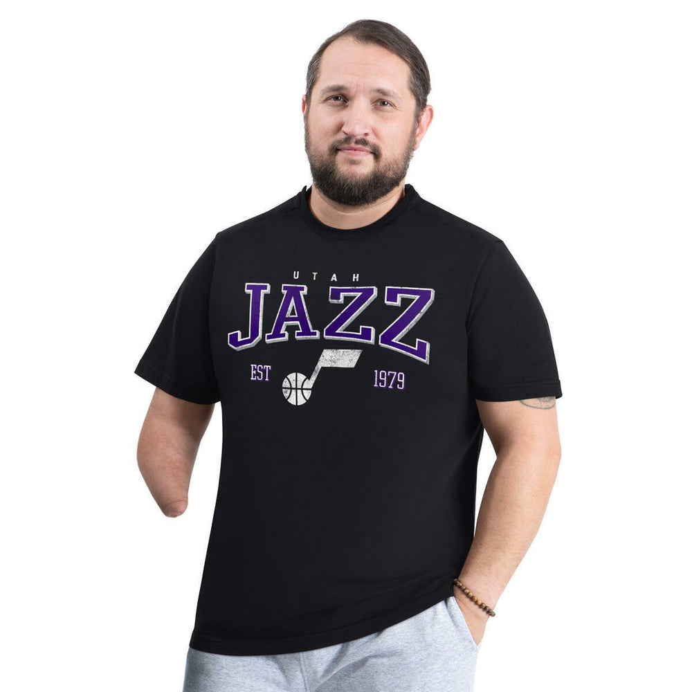 Utah Jazz G-III Sports by Carl Banks Adaptive Classic Team Spirit Short Sleeve T-Shirt - Black cheap