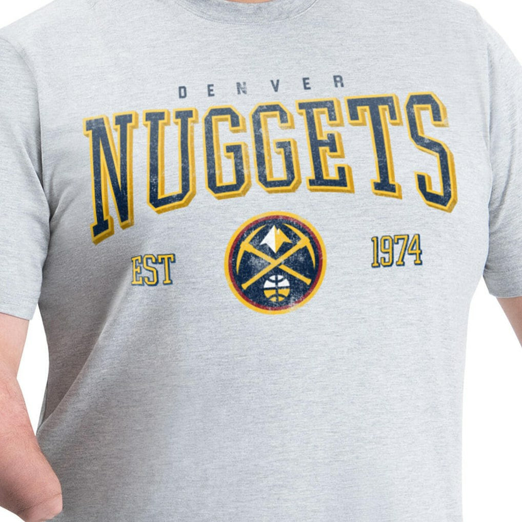 Denver Nuggets G-III Sports by Carl Banks Adaptive Classic Team Spirit Short Sleeve T-Shirt sale - Gray online