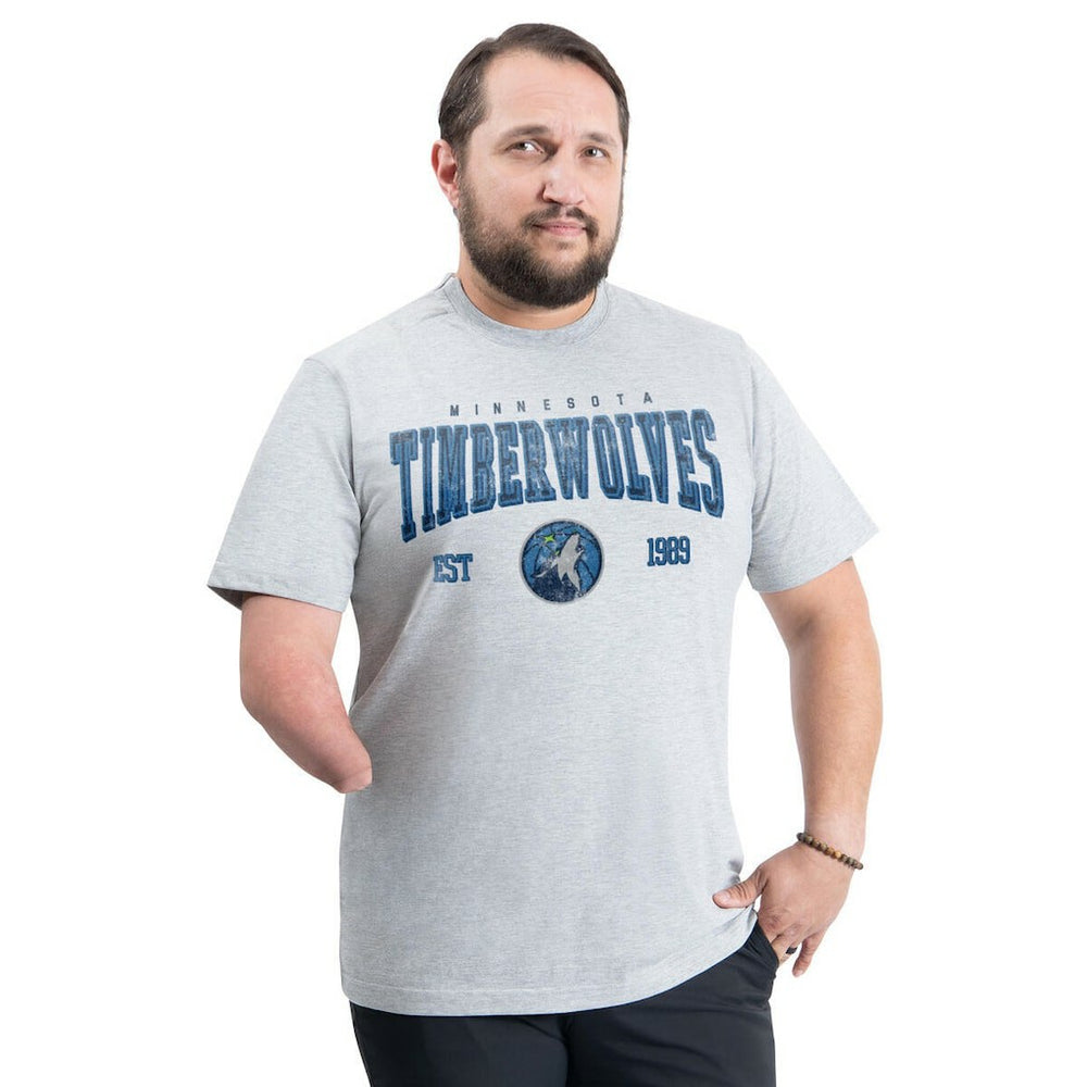 Minnesota Timberwolves G-III Sports by Carl Banks Adaptive Classic Team Spirit Short Sleeve T-Shirt - Gray shop