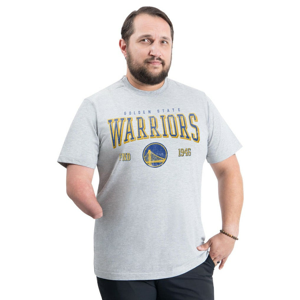 Golden State Warriors G-III Sports by Carl Banks Adaptive Classic Team Spirit Short Sleeve T-Shirt sale - Gray online
