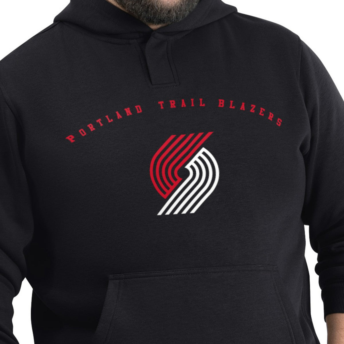 Portland Trail Blazers G-III Sports by Carl Banks Adaptive Team Arc Fleece Hoodie - Black shop