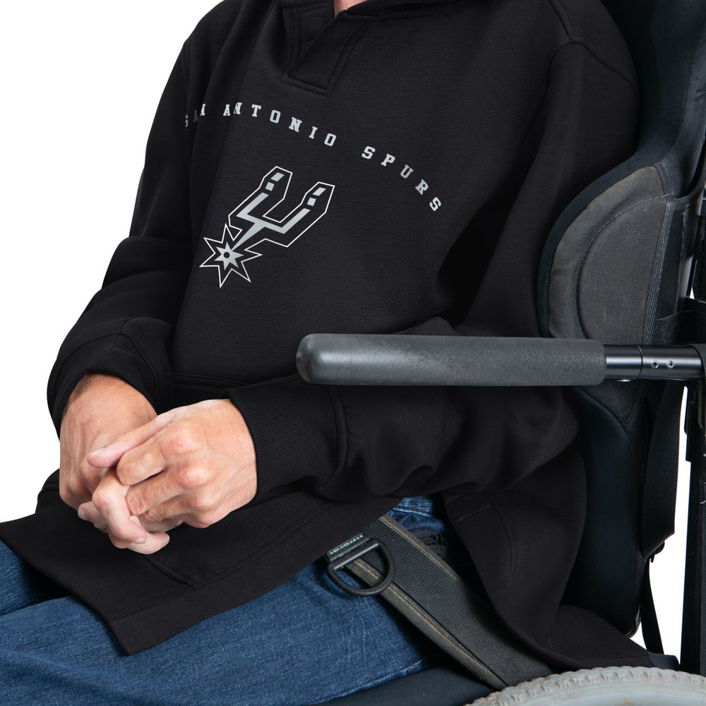 San Antonio Spurs G-III Sports by Carl Banks Adaptive Team Arc Fleece Hoodie - Black on sale