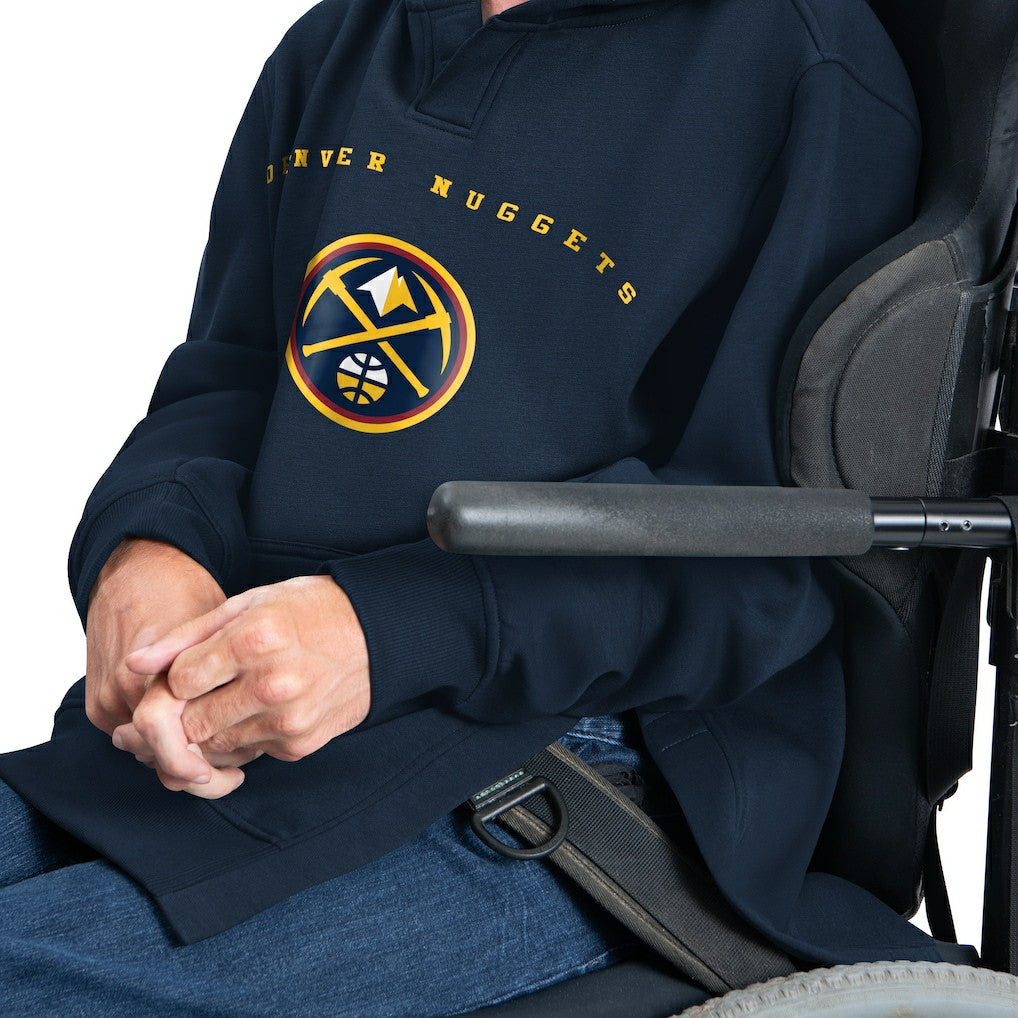 Denver Nuggets G-III Sports by Carl Banks Adaptive Team Arc Fleece Hoodie sale - Navy shop