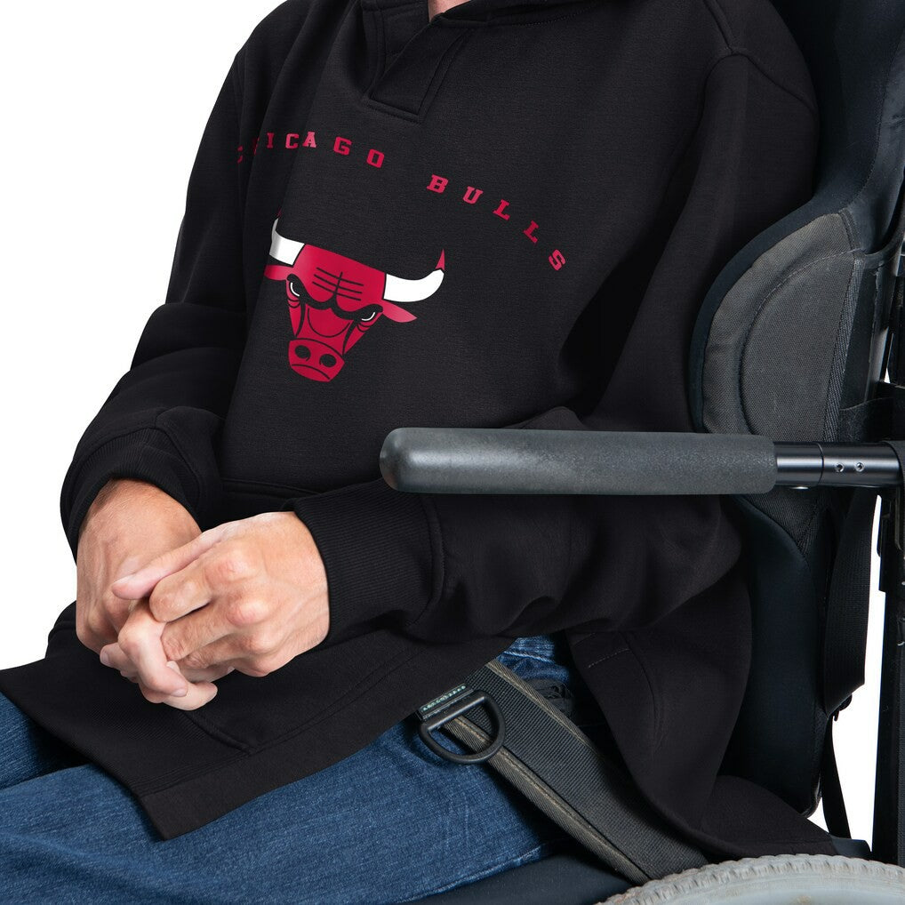 Chicago Bulls G-III Sports by Carl Banks Adaptive Team Arc Fleece Hoodie sale - Black for sale