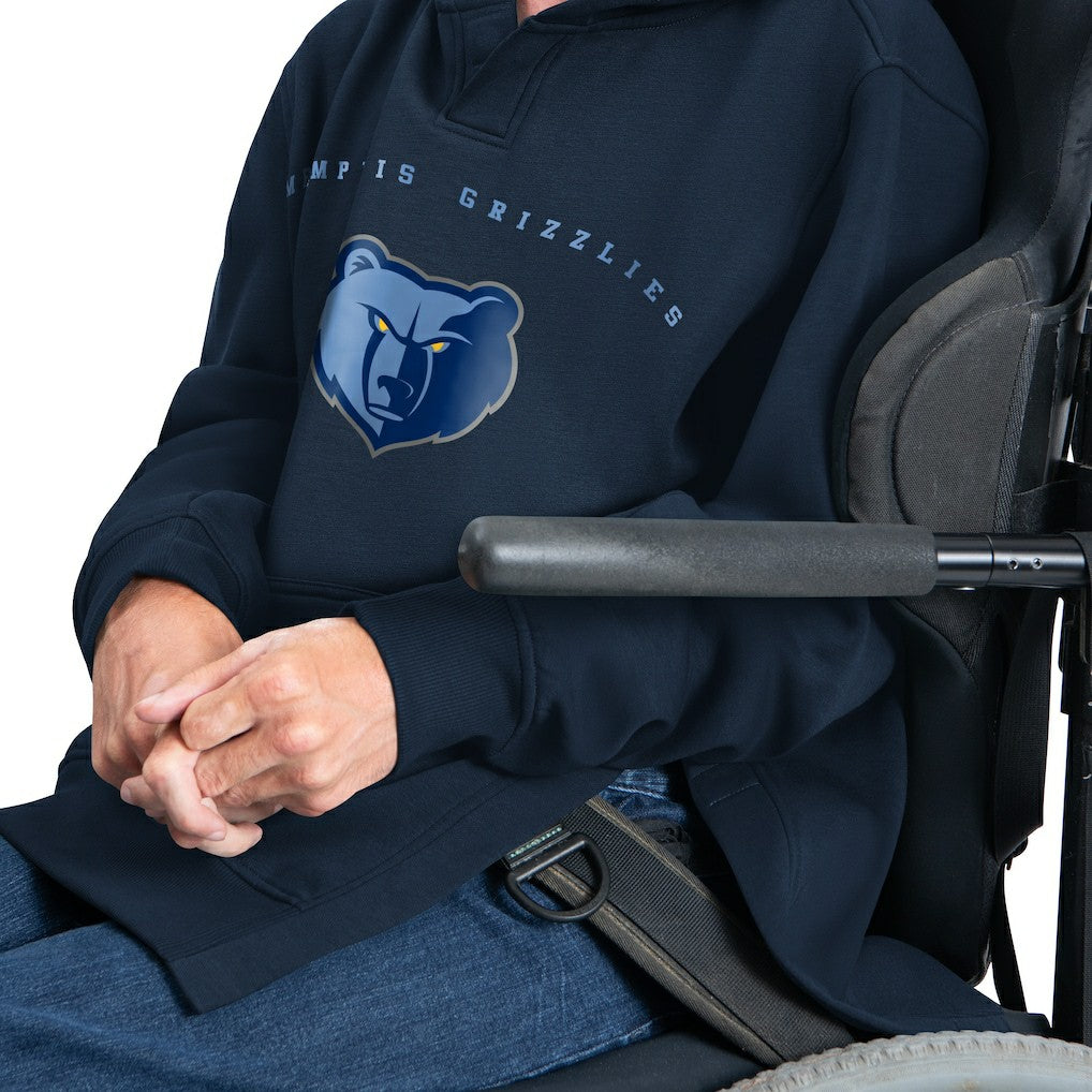 Memphis Grizzlies G-III Sports by Carl Banks Adaptive Team Arc Fleece Hoodie - Navy online