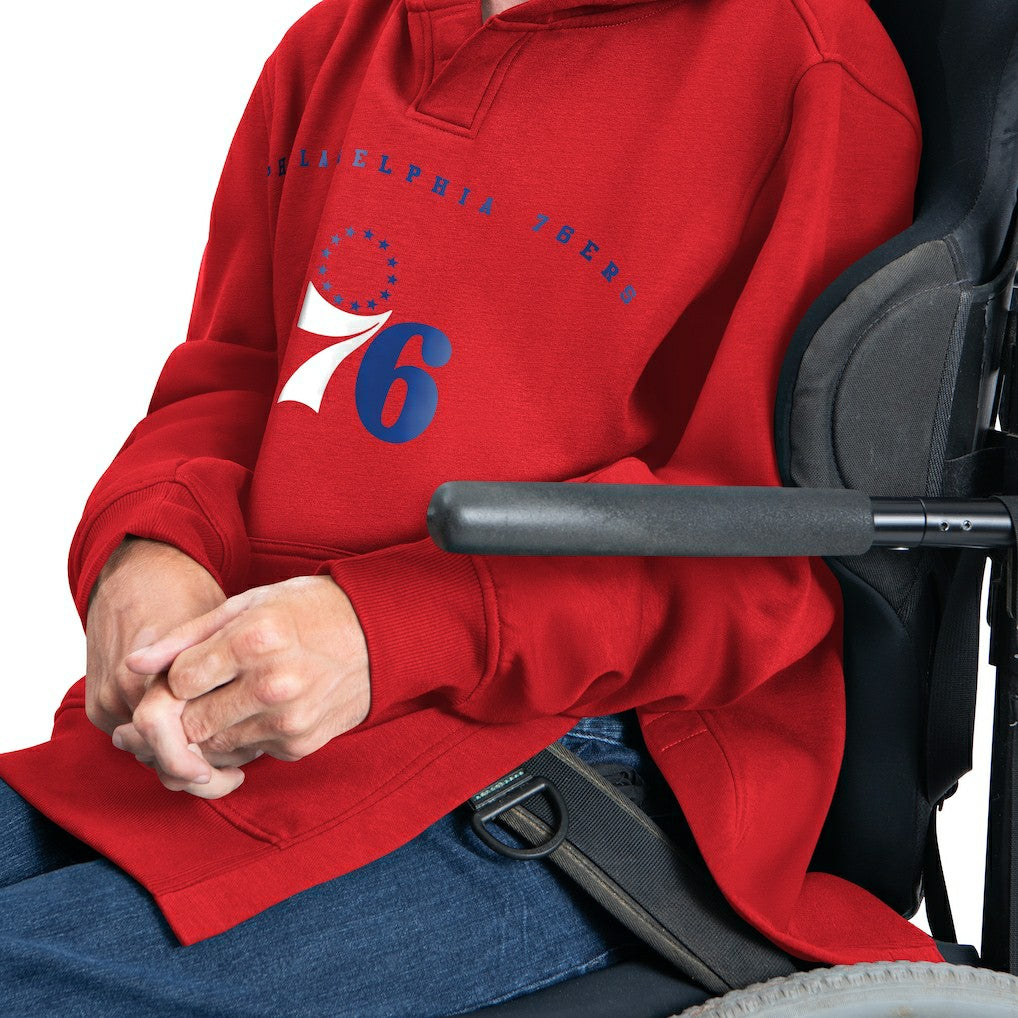 Philadelphia 76ers G-III Sports by Carl Banks Adaptive Team Arc Fleece Hoodie - Red outlet