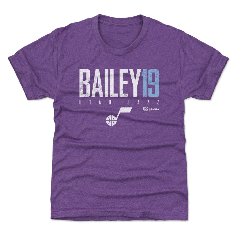 Ace Bailey Utah Jazz 500 Level Youth Elite T-Shirt - Purple online