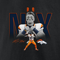 Bo Nix Denver Broncos Humble Shadow Player Graphic T-Shirt - Black discount