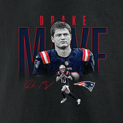 Drake Maye New England Patriots Humble Shadow Player Graphic T-Shirt - Black cheap