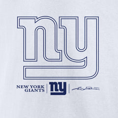Jaxson Dart New York Giants Tonal Name & Number T-Shirt - White sale