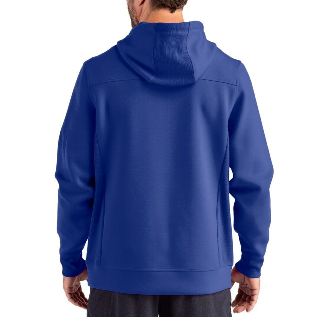Buffalo Bills Cutter & Buck Roam Eco Half-Zip Recycled Pullover Hoodie - Royal for sale