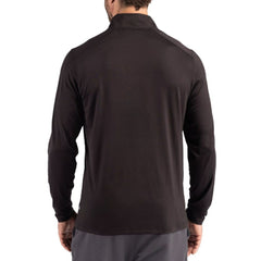 Carolina Panthers Cutter & Buck Coastline Epic Comfort Recycled Quarter-Zip Pullover - Black cheap