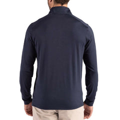 Seattle Seahawks Cutter & Buck Coastline Epic Comfort Recycled Quarter-Zip Pullover - College Navy for sale