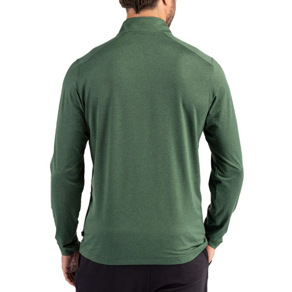 New York Jets Cutter & Buck Coastline Epic Comfort Recycled Quarter-Zip Pullover - Green outlet