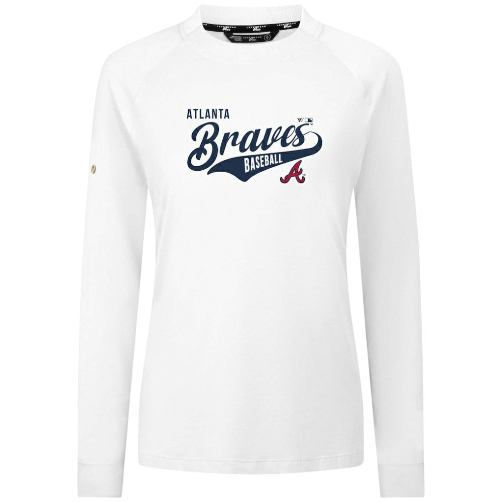 Atlanta Braves Levelwear Women's Slender Glide T-Shirt - White