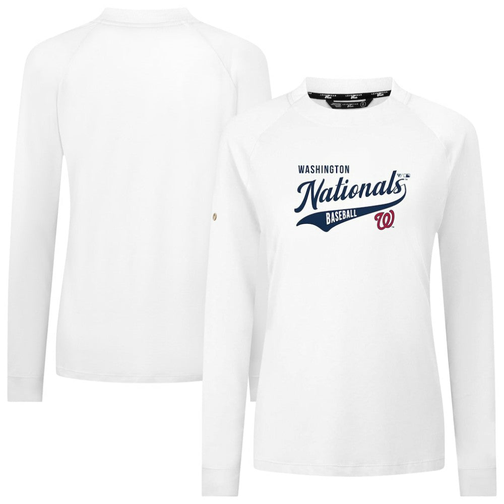 Washington Nationals Levelwear Women's Slender Glide T-Shirt - White