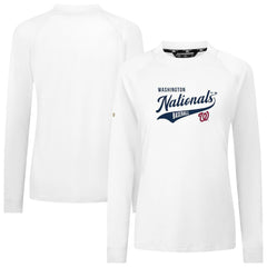Washington Nationals Levelwear Women's Slender Glide T-Shirt - White