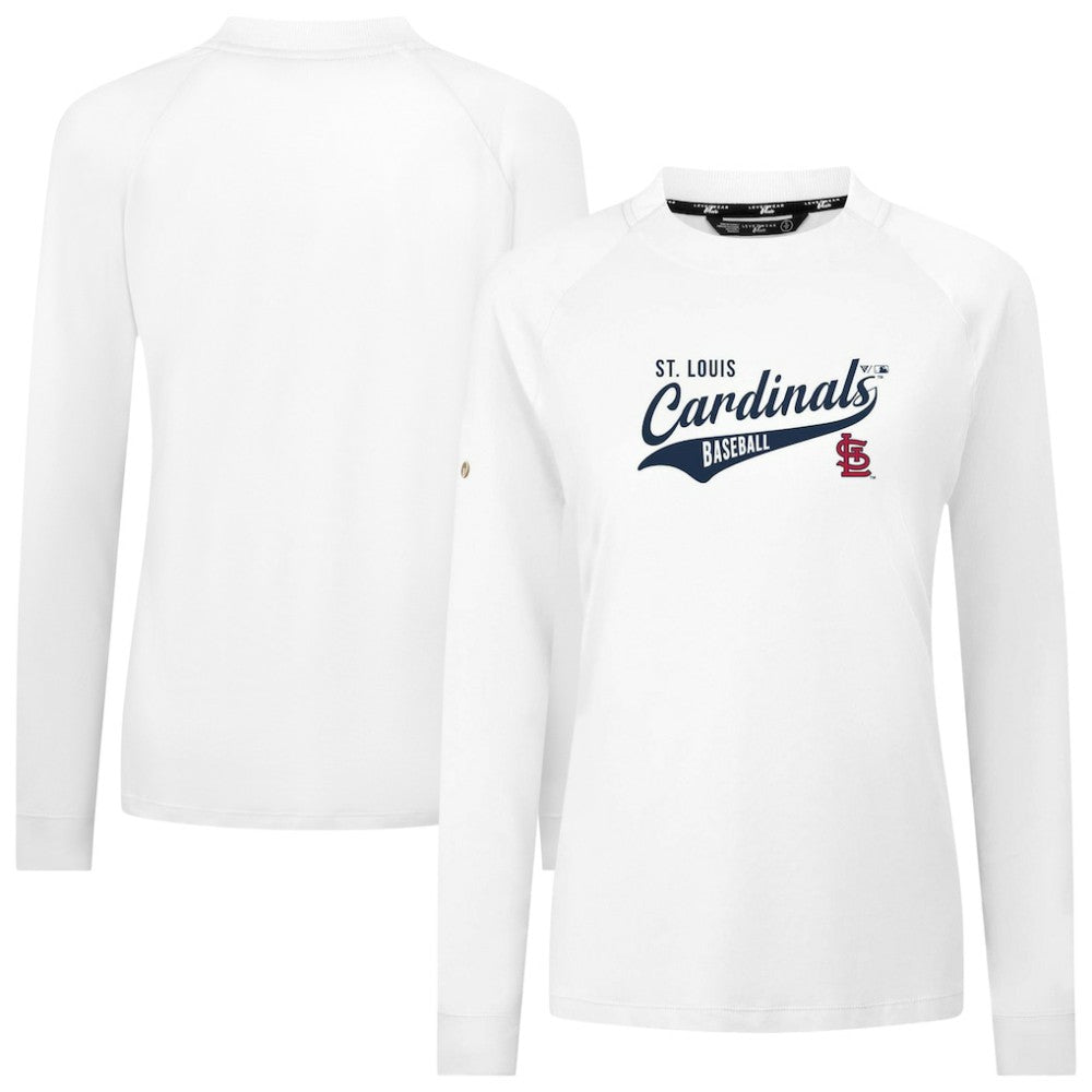 St. Louis Cardinals Levelwear Women's Slender Glide T-Shirt - White