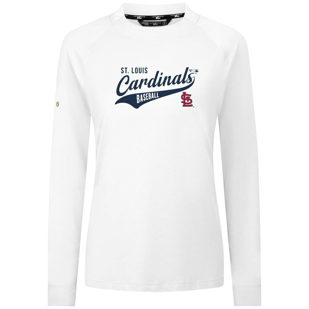 St. Louis Cardinals Levelwear Women's Slender Glide T-Shirt - White