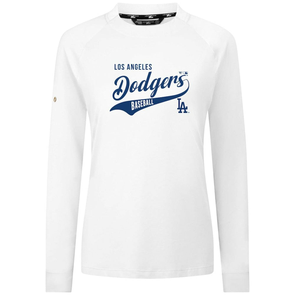 Los Angeles Dodgers Levelwear Women's Slender Glide T-Shirt - White