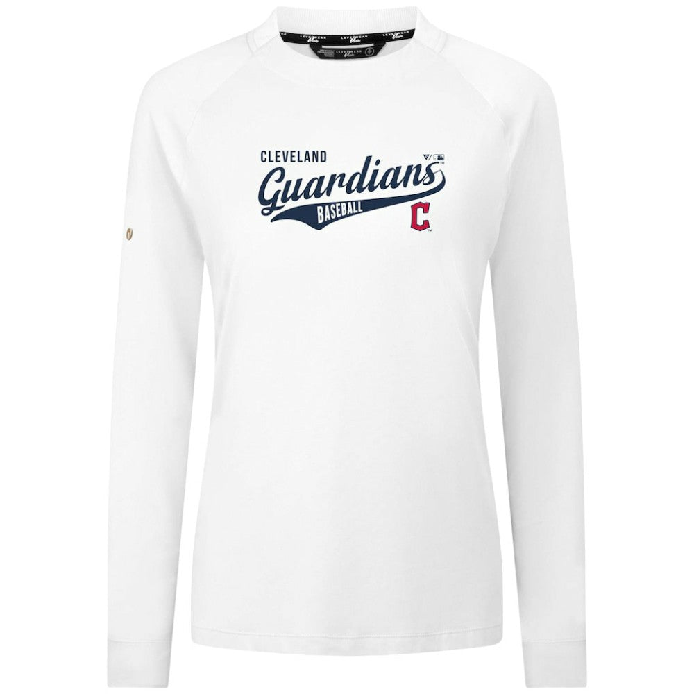 Cleveland Guardians Levelwear Women's Slender Glide T-Shirt - White