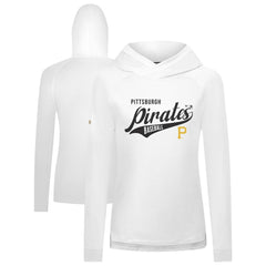 Pittsburgh Pirates Levelwear Women's Slender Glide Raglan Hoodie - White
