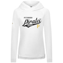 Pittsburgh Pirates Levelwear Women's Slender Glide Raglan Hoodie - White