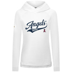 Los Angeles Angels Levelwear Women's Slender Glide Raglan Hoodie - White