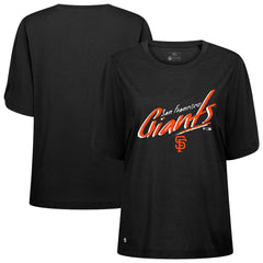 San Francisco Giants Levelwear Women's Bloom Sizzle T-Shirt - Black